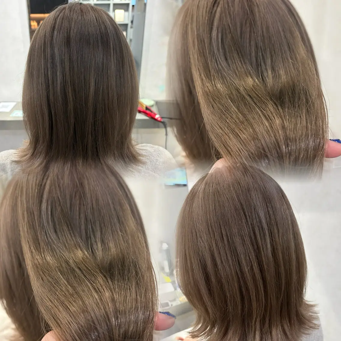 ミディアム カラー 透明感カラー/顔周り カット🌸サクラ🌸のヘアスタイル