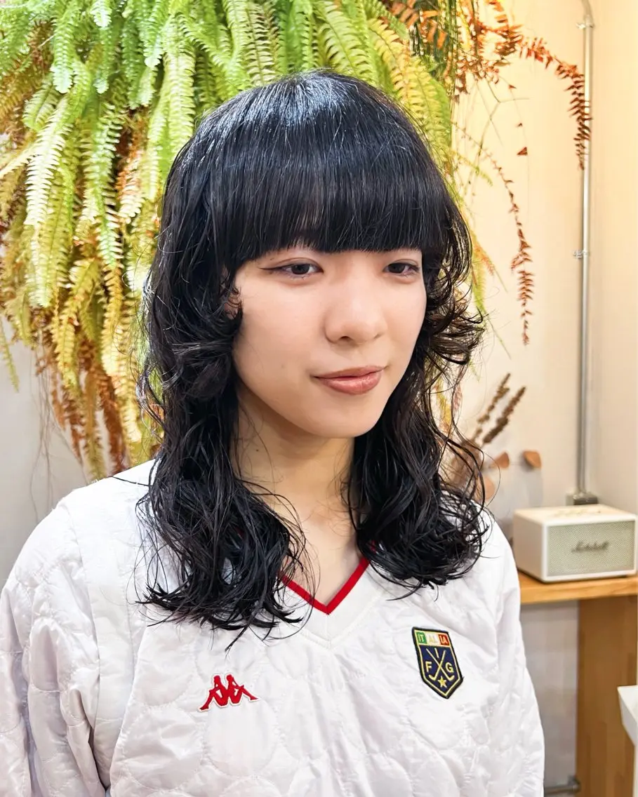 ミディアム パーマ エトウリクシ パーマ美容師のヘアスタイル
