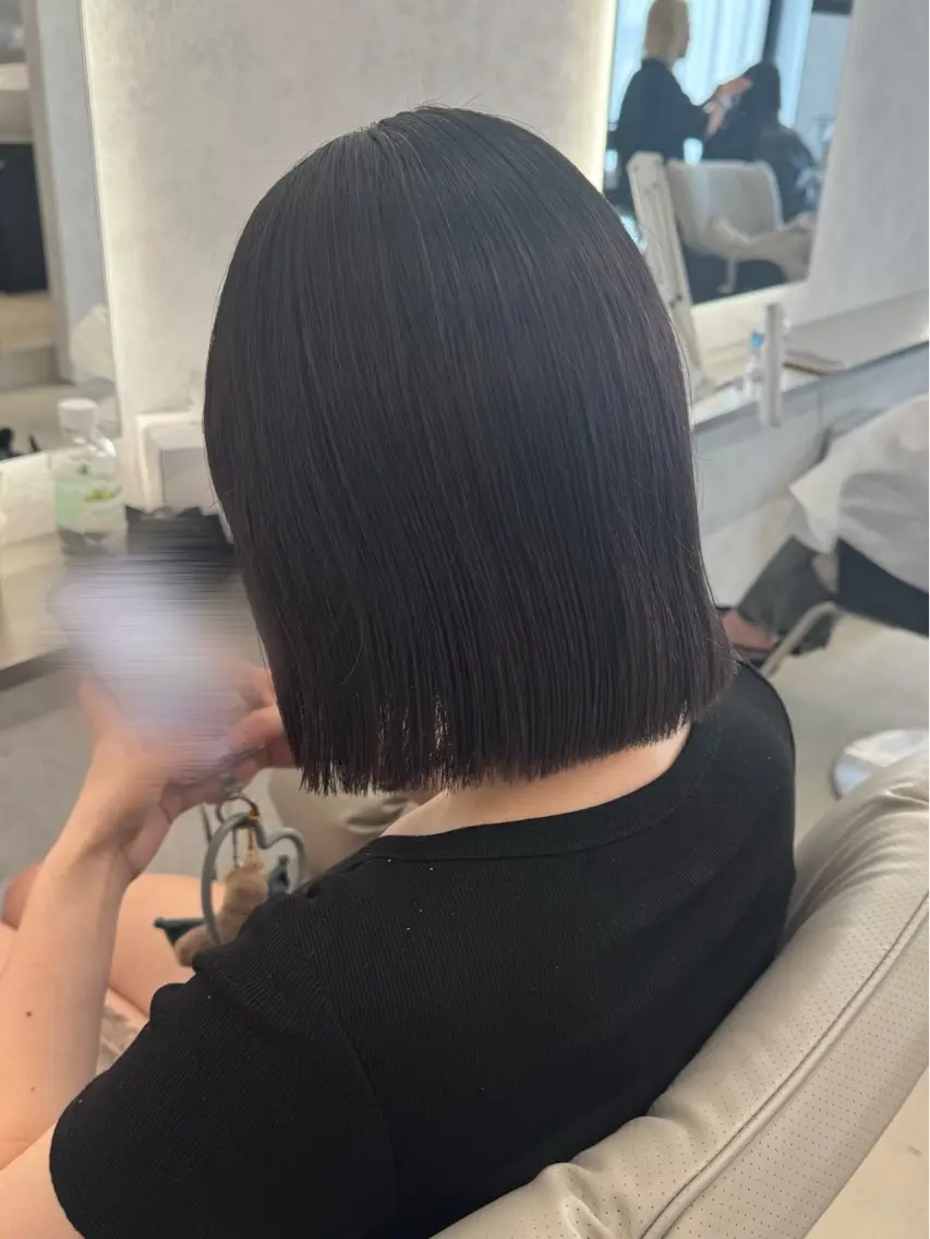 ミディアム 切りっぱなしボブ ボブ Nene /Roverのヘアスタイル