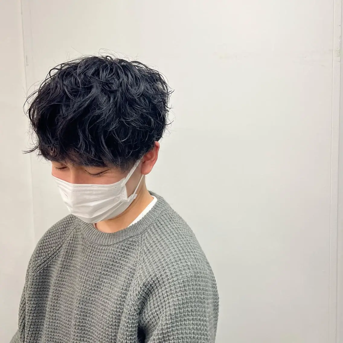 ショート パーマ メンズ メンズパーマ uka スタイリスト 楠本紗己のヘアスタイル