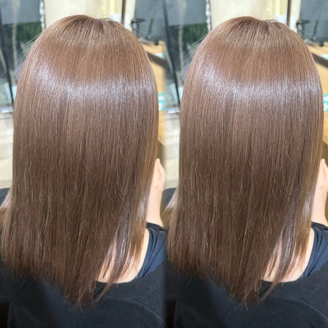 ミディアム カラー ヘアカラー トリートメント ⠀ 流菜のヘアスタイル