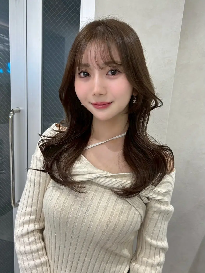 セミロング カラー ヘアカラー トリートメント 田村 優希のヘアスタイル