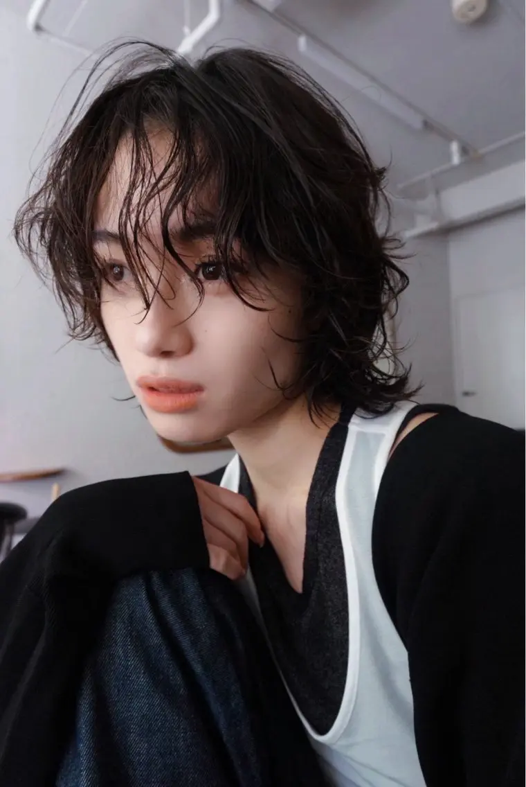 ミディアム パーマ ミディアムパーマ 竹下 浩一のヘアスタイル