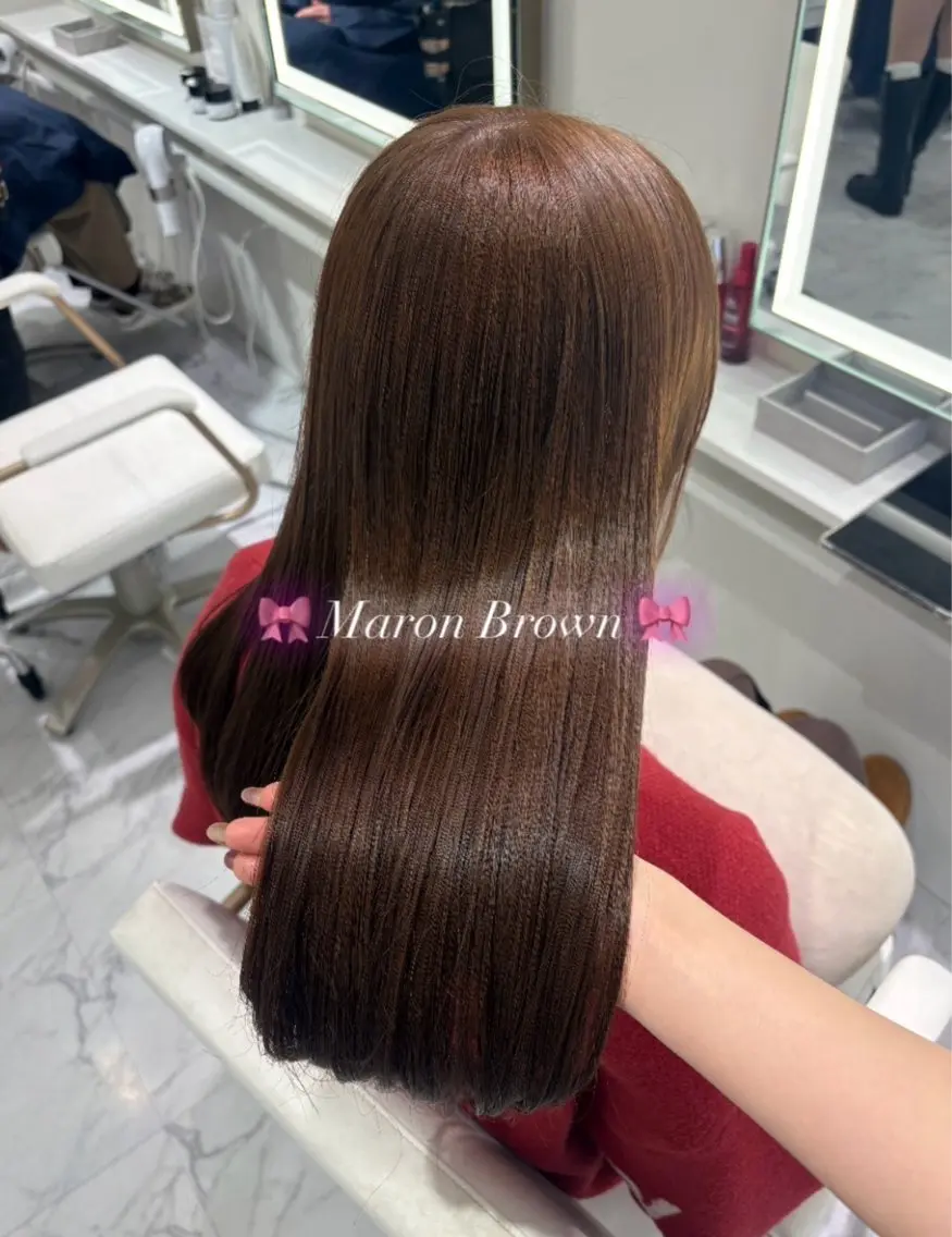 ロング カラー カット ヘアカラー ParveMix🎀 稲垣 詞葉のヘアスタイル