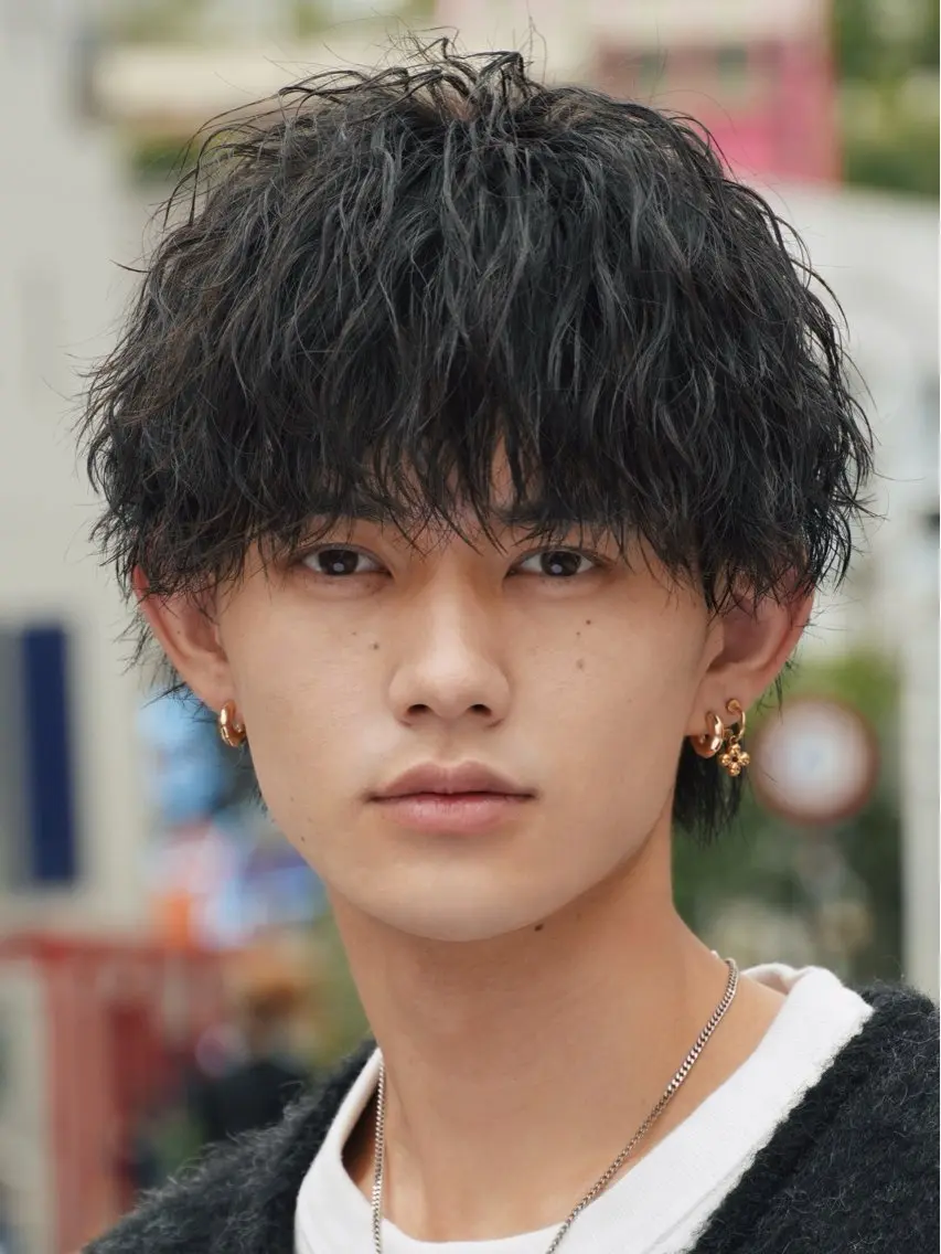 ミディアム 栁内 陽匠のヘアスタイル