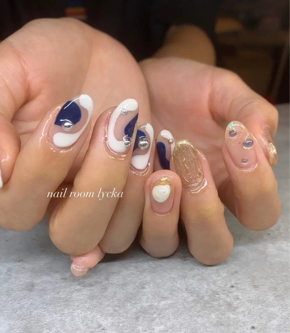 ネイル ネイルルームリッカ 𝐦𝐚𝐲𝐮のネイルデザイン