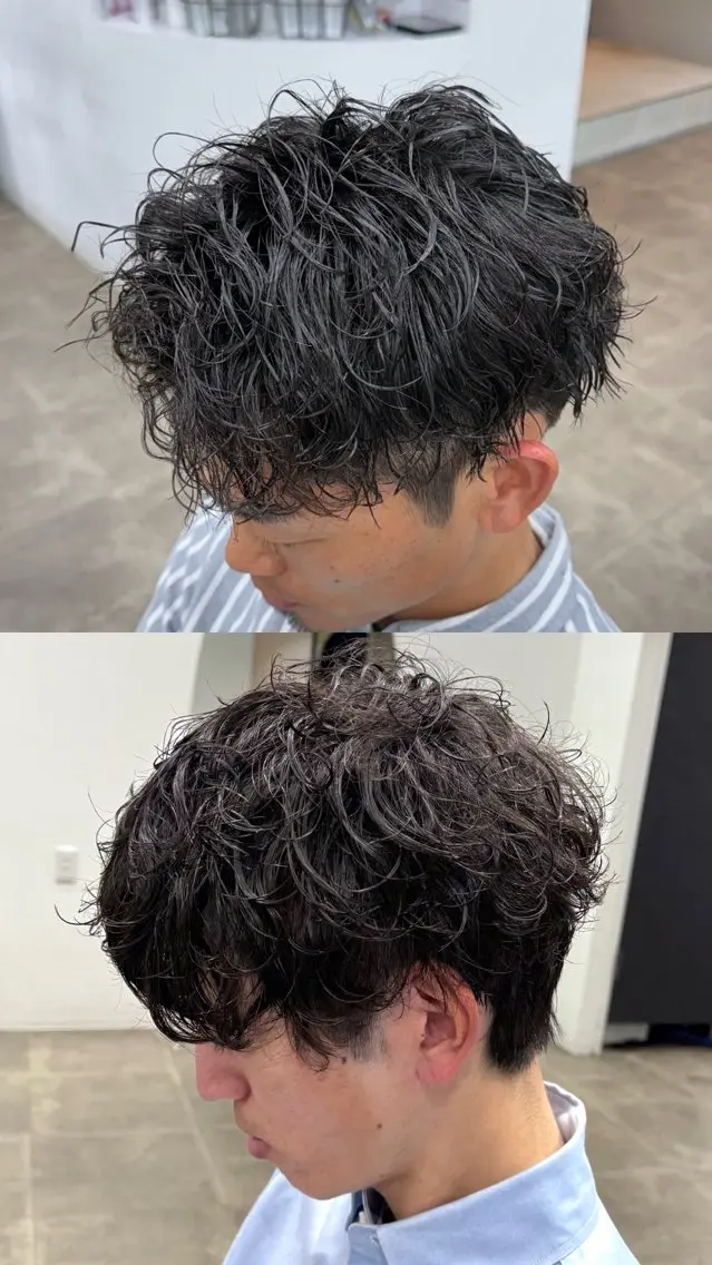 パーマ メンズ カット パーマ メンズ特化美容師 ◆ルナのヘアスタイル