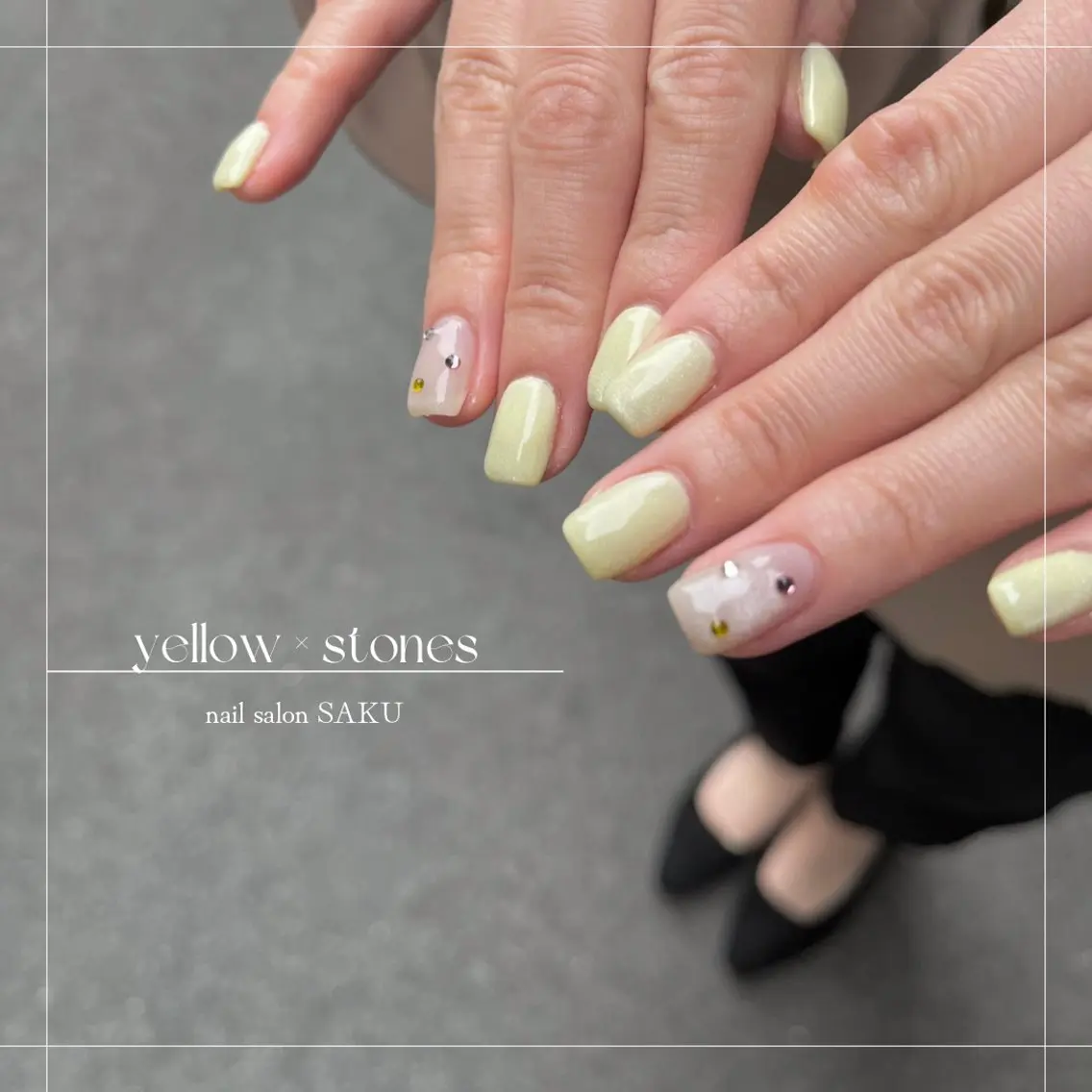 ネイル ニュアンスネイル シンプルネイル SAKU nail 作島茜のネイルデザイン