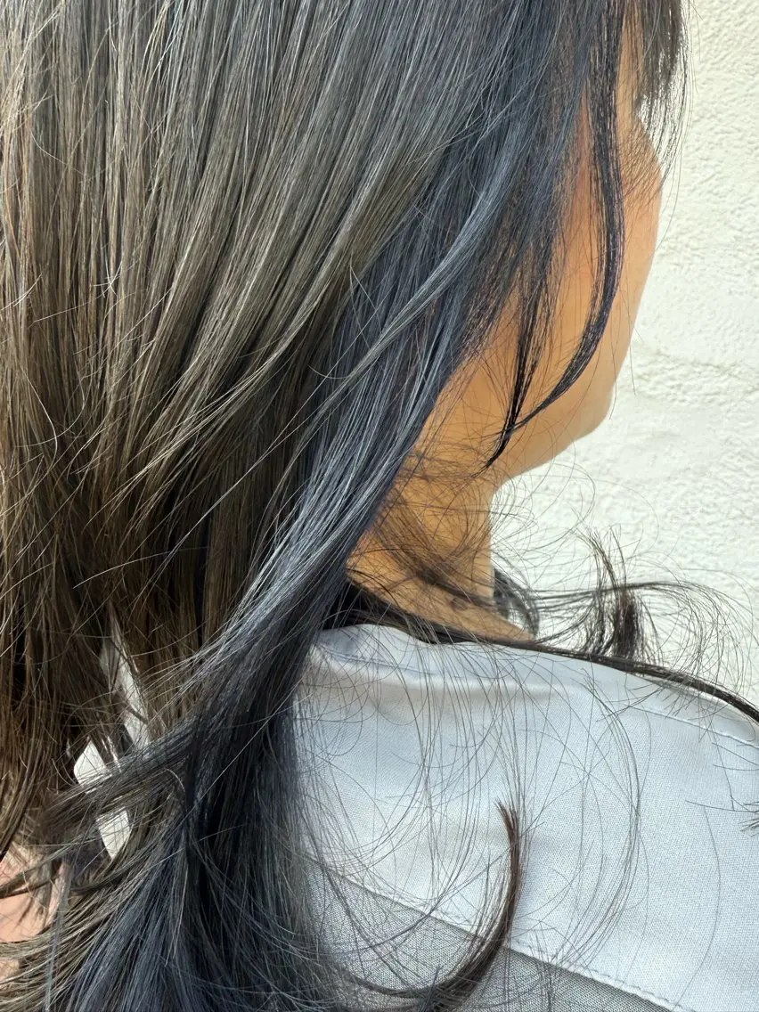 🫧カット×艶カラー×インナーカラー🫧の写真
