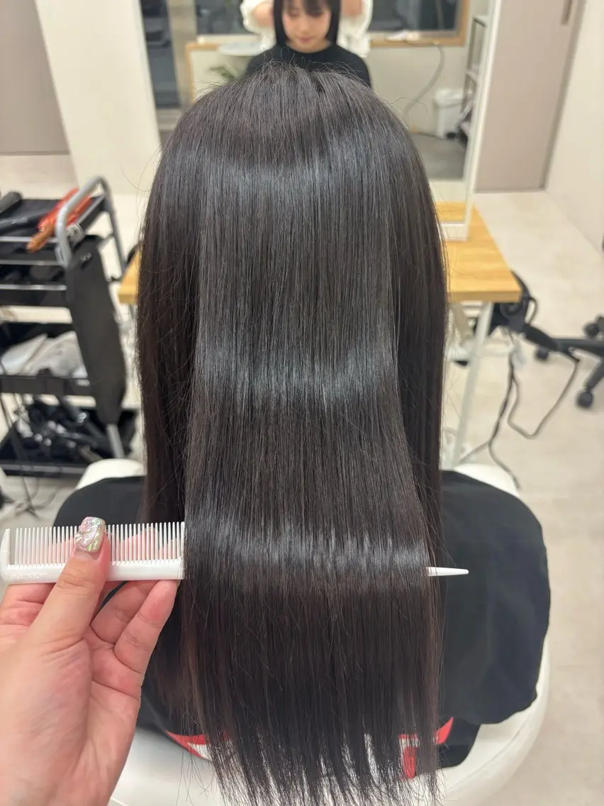 ロング トリートメント ヘアセット 𝗆𝗂𝗒𝗎 🐈‍⬛🎀のヘアスタイル