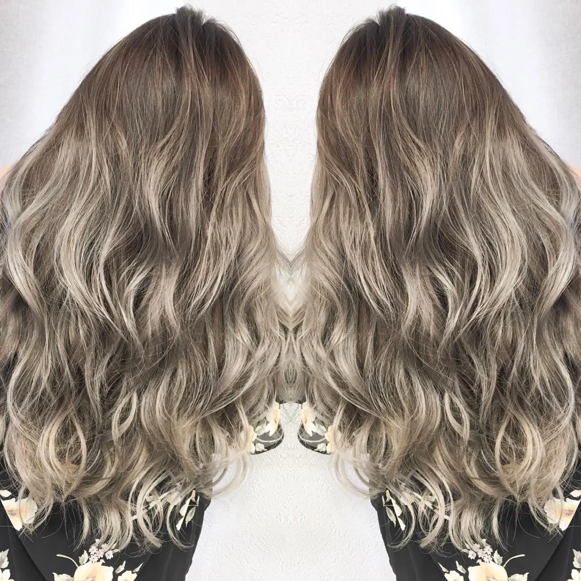 ロング カラー パーマ ネイル マツエク・マツパ バレイヤージュ レイヤーカット ヘアカラー トリートメント 井上 一平のヘアスタイル