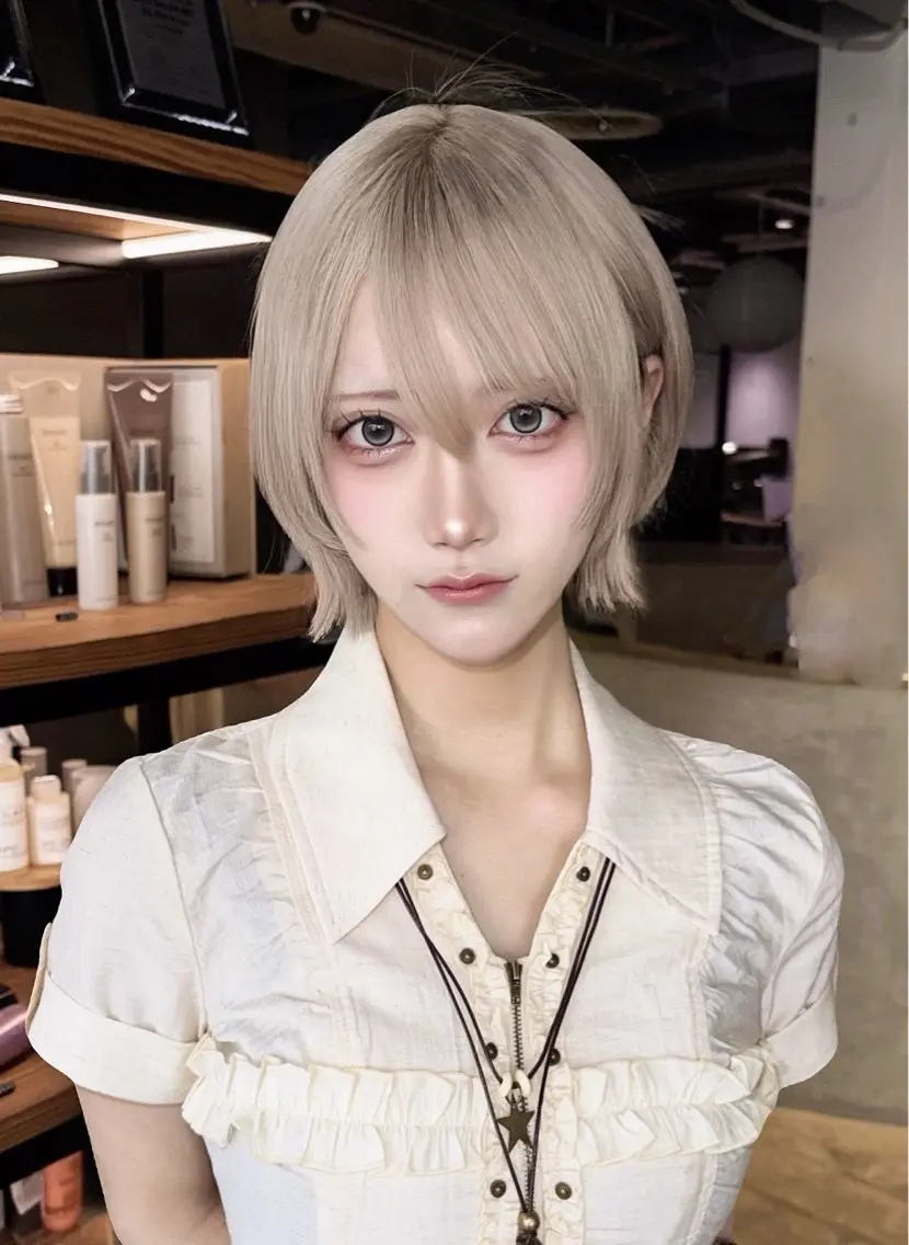 ショート ショートヘア 奥山 みのりのヘアスタイル