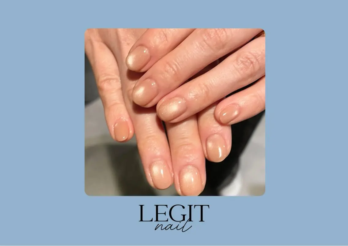 ネイル 氷ネイル・うるうるネイル マグネットネイル ハンドネイル LEGIT nail AKARIのネイルデザイン