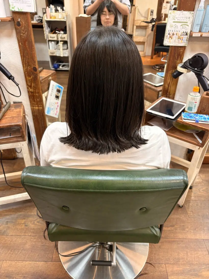 ミディアム 三宅 デザインカラー 透明感カラー✨のヘアスタイル