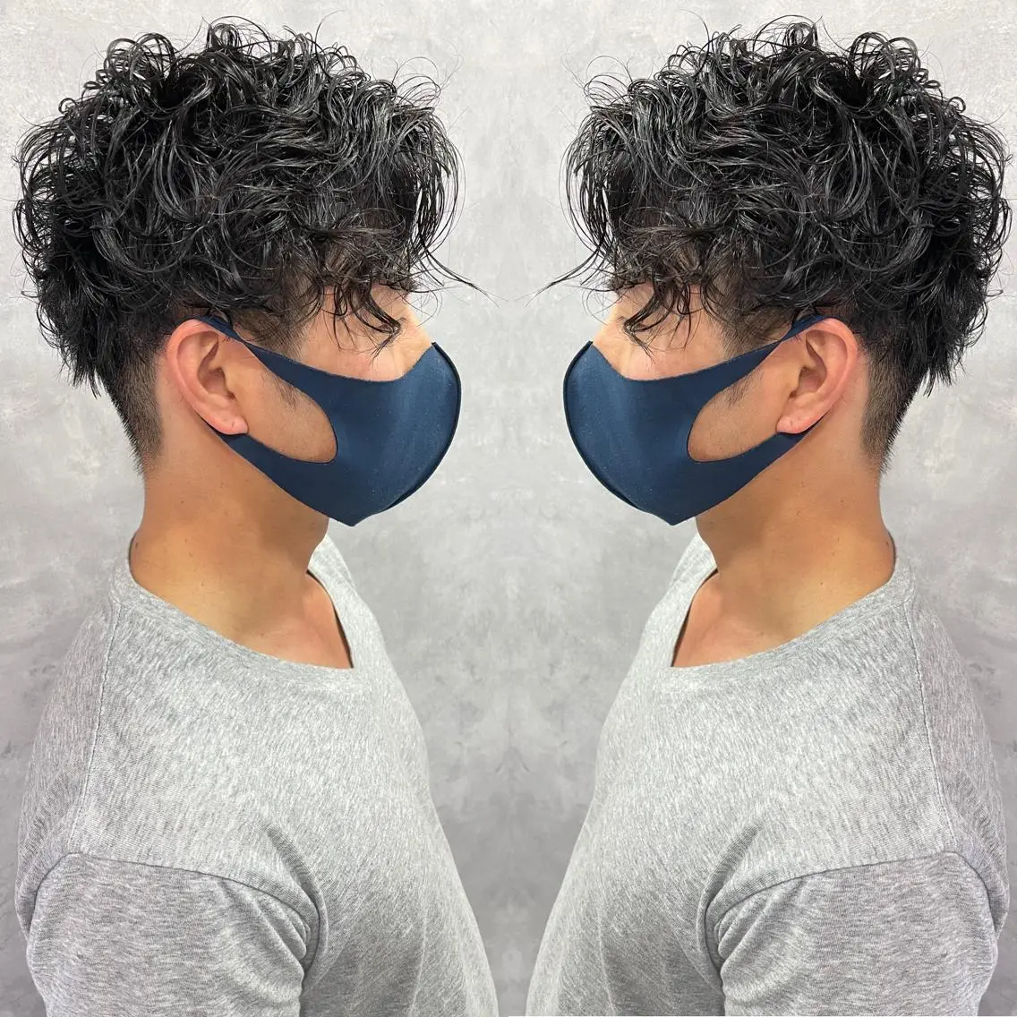 メンズ カット パーマ アートディレクター ワダヒサノリのヘアスタイル