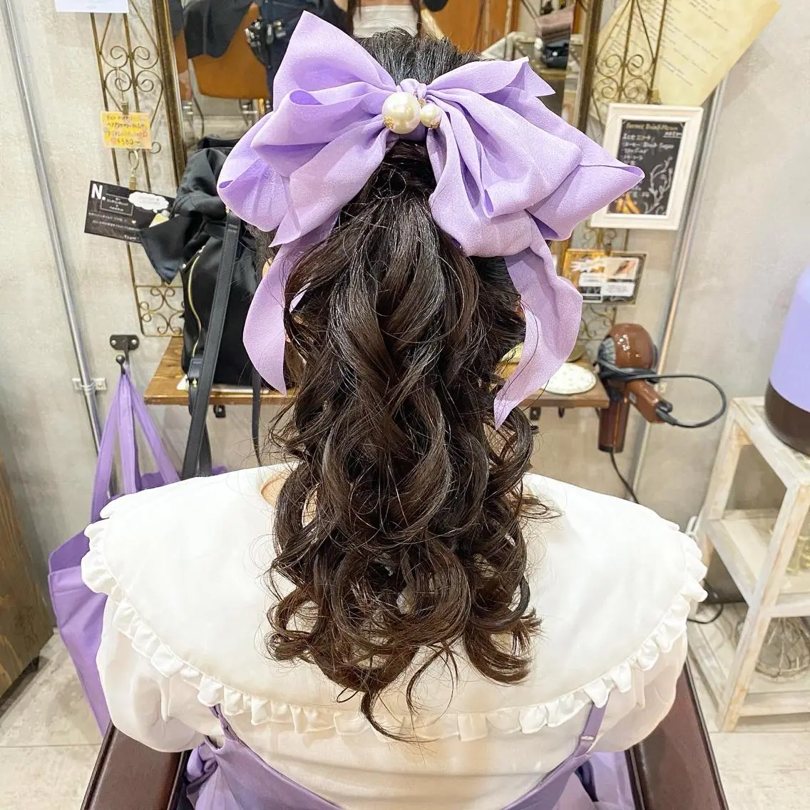 ロング まつパ・ヘアセット ♡Chinami♡のマツエク・マツパデザイン