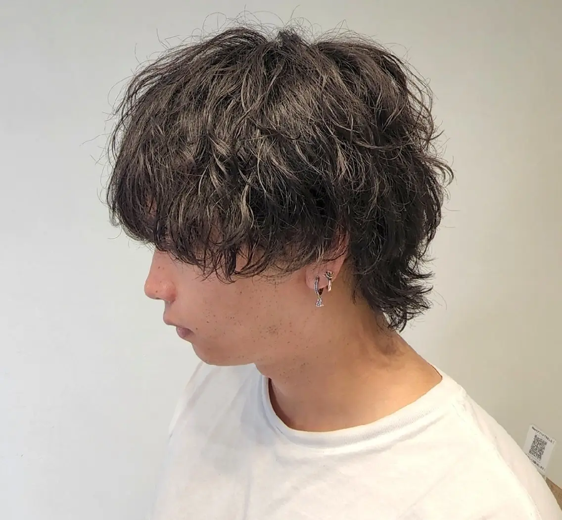 メンズ パーマ ショート 【イケメン風パーマ】 SHOFYのヘアスタイル
