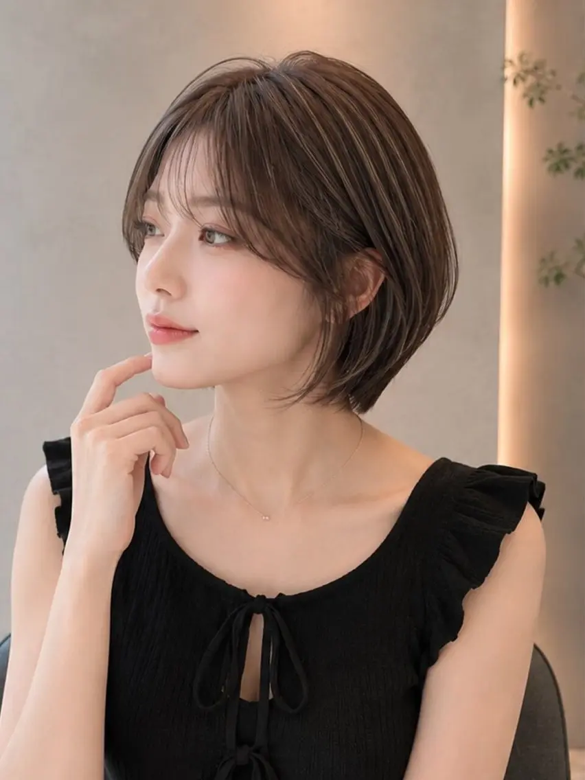 ショート ＿WHITE鳳店 アンダーバーホワイトのヘアスタイル