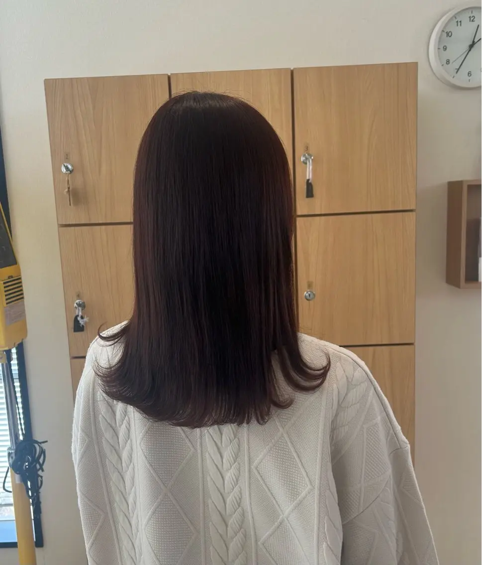セミロング ピンクブラウン 渡辺 望愛のヘアスタイル