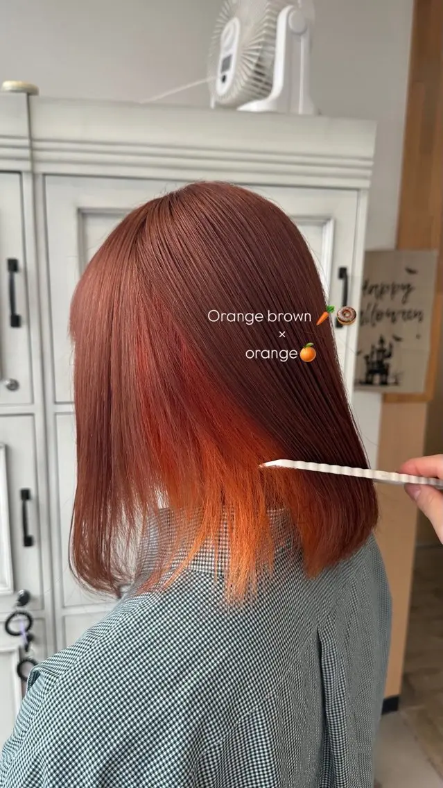 ミディアム ヘアカラー 坂庭 美夢のヘアスタイル
