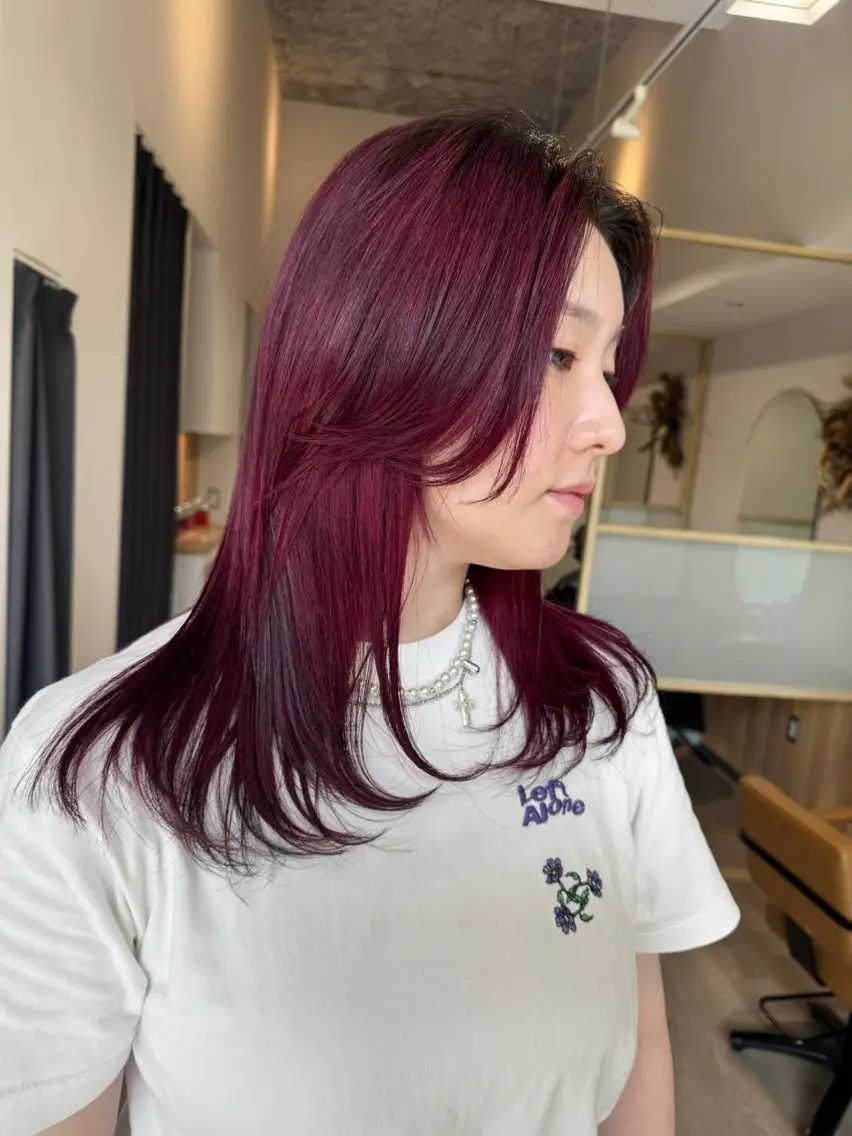 ミディアム カラー ヘアカラー カラー特化型美容師 保住のヘアスタイル