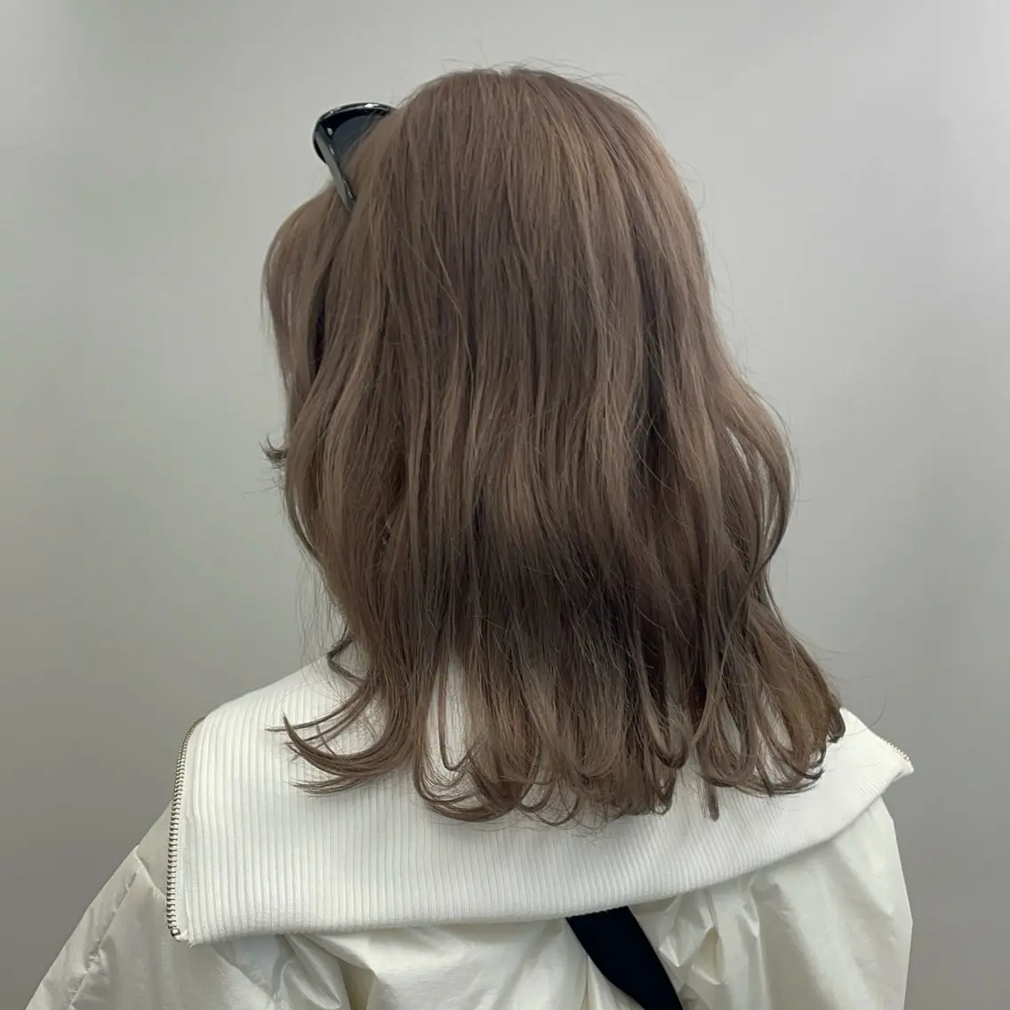 ミディアム カラー ベージュカラー カット ヘアカラー トリートメント joule 藤原沙綾のヘアスタイル