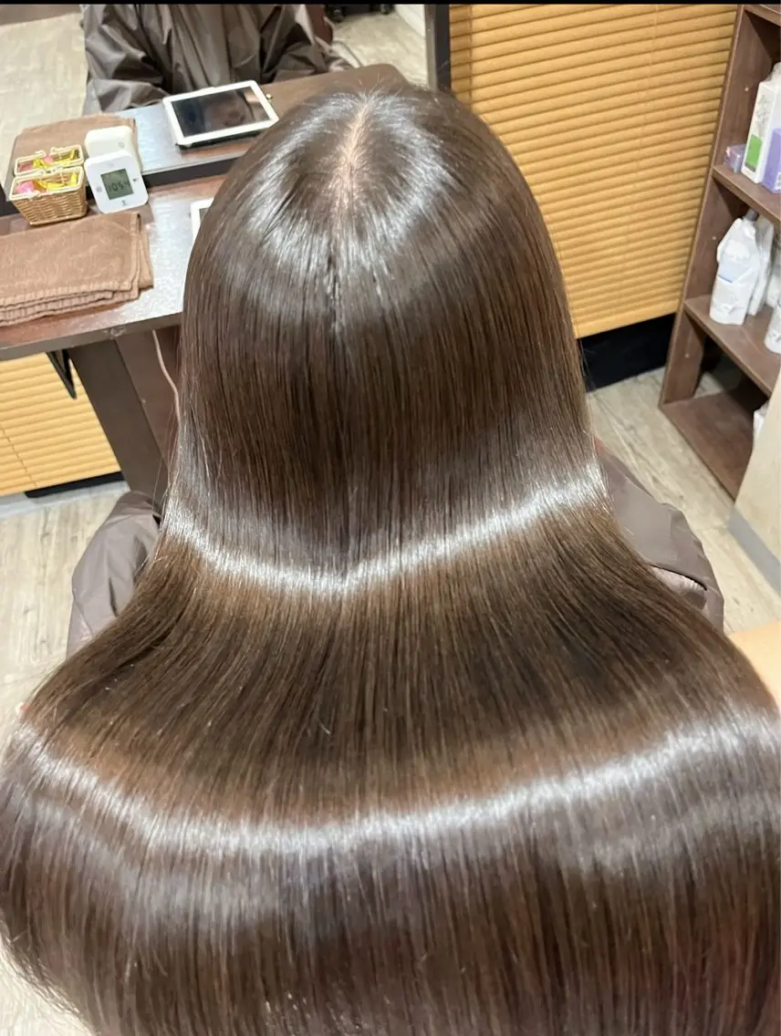 🤎🧡人気No.1🧡🤎小顔・似合わせCut &ダメージレス透明感カラー(白髪染め不可)&プレトリートメントの写真