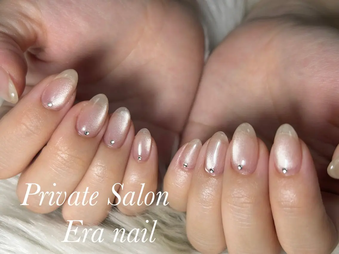 ネイル マグネットネイル マグネットワンカラー ワンカラーネイル ハンドネイル Era nailのネイルデザイン