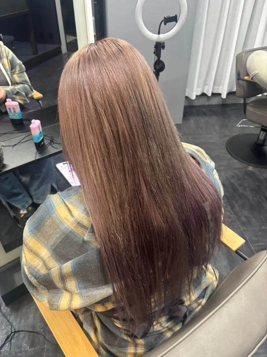 カラー ベージュカラー ブリーチ 透明感カラー ブリーチなしカラー ピンクカラー cucu/clana 美姫のヘアスタイル