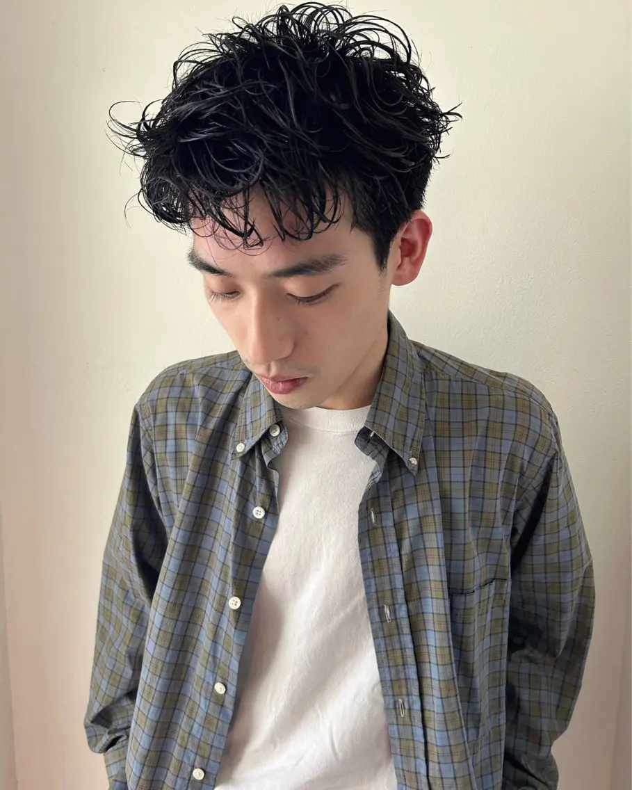 ショート パーマ ニュアンスパーマ カット パーマ トリートメント 村上雅人 ナチュラルモードのヘアスタイル