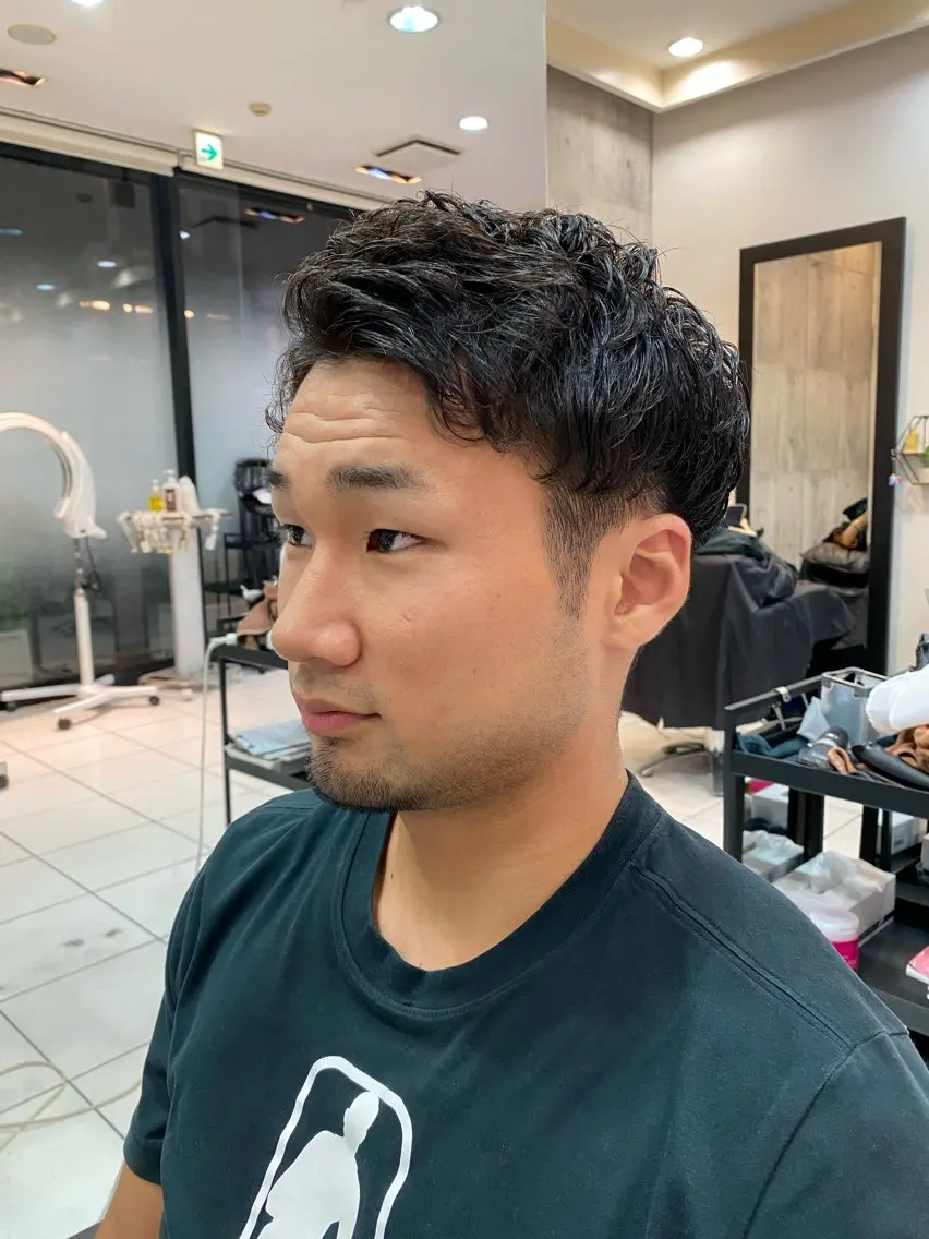 パーマ メンズ カット パーマ CHIC 蘭のヘアスタイル