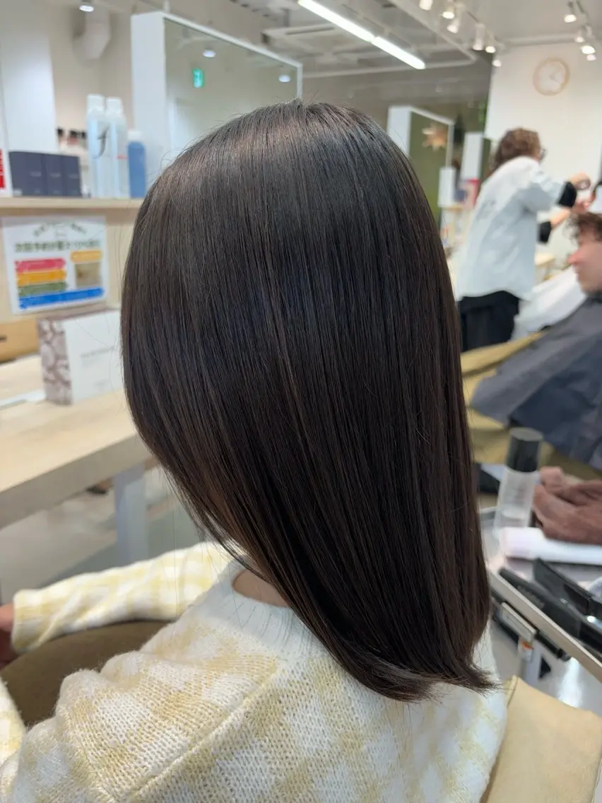 ミディアム 外国人風カラー ハイライト 髪質改善 レイヤーカット トリートメント カット ヘアカラー ニュアンスパーマ/ フェザー/マッシュのヘアスタイル