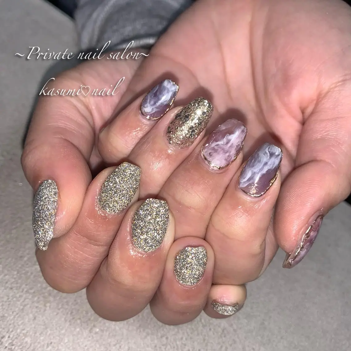ネイル フラッシュネイル ミラーネイル ニュアンスネイル KASUMI♡ Nailのネイルデザイン