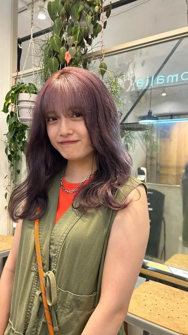ミディアム カラー グレージュ ラベンダーカラー ラベンダーグレージュ ラベンダーグレー ❕マンツーマン施術❕ 🍊Moemiのヘアスタイル