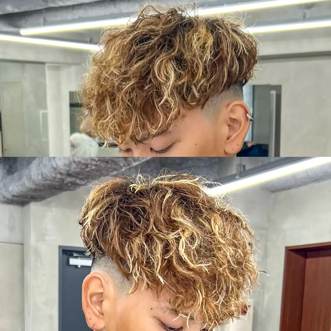 カラー パーマ メンズ メンズハイライト メンズメッシュ ハイライトカラー メッシュ 渋谷/メンズ特化/ ショーゴのヘアスタイル
