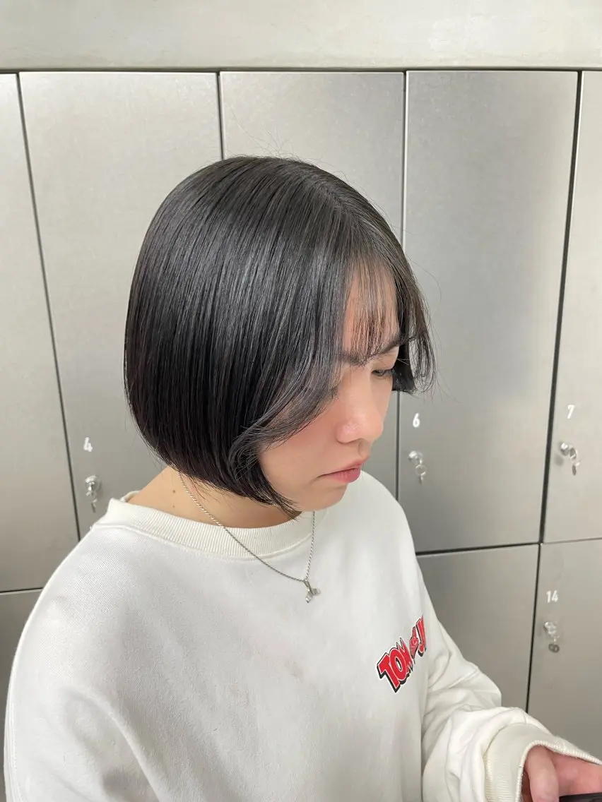 ショート ボブ 外ハネヘア 【カットモデル募集 中】菊池のヘアスタイル
