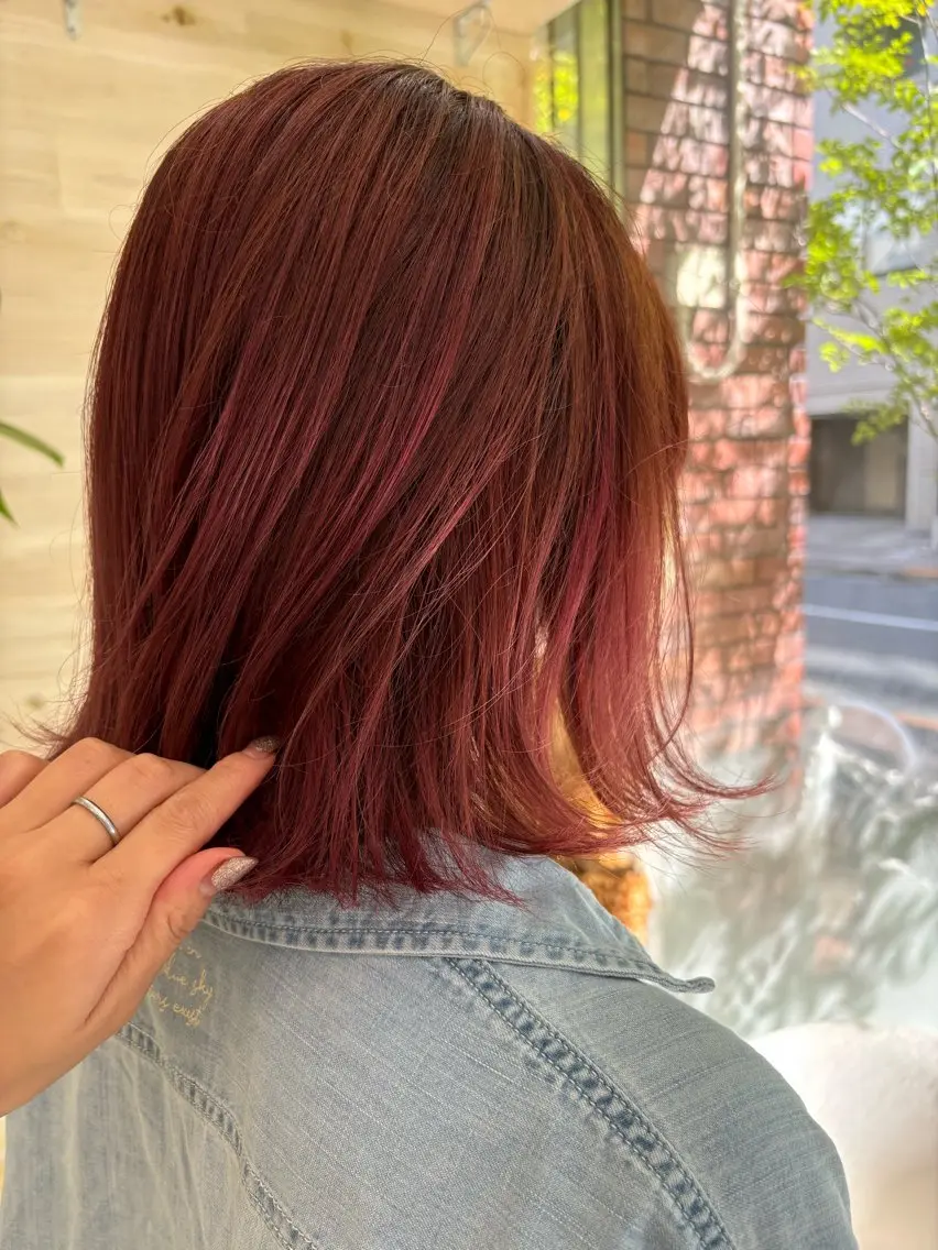 ミディアム カラー ハイライトカラー ハイライト カット ヘアカラー 田野倉NEXT店 美髪ニストのヘアスタイル