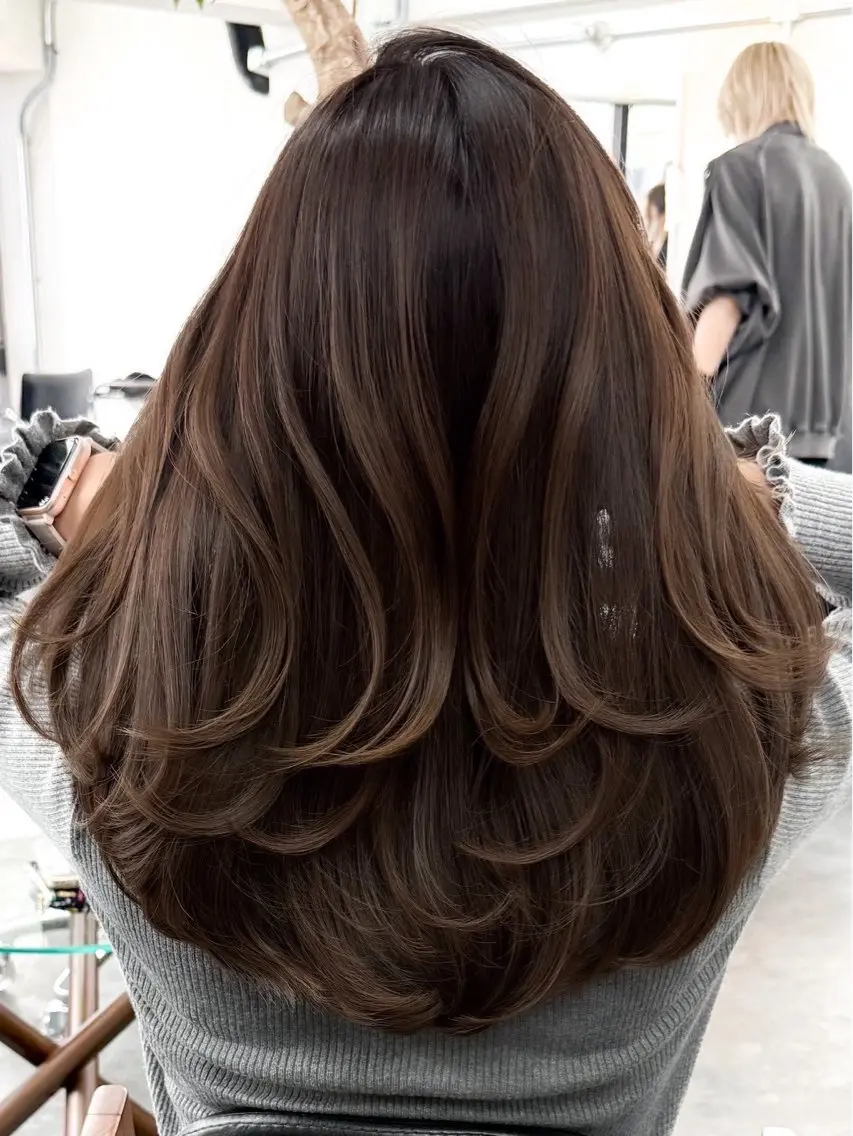 ロング カラー カット ヘアカラー n/m by JIL BLAN KAIのヘアスタイル