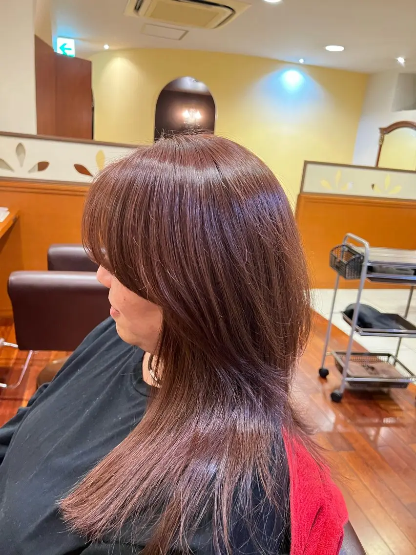 ミディアム カラー 小杉山 柊一のヘアスタイル