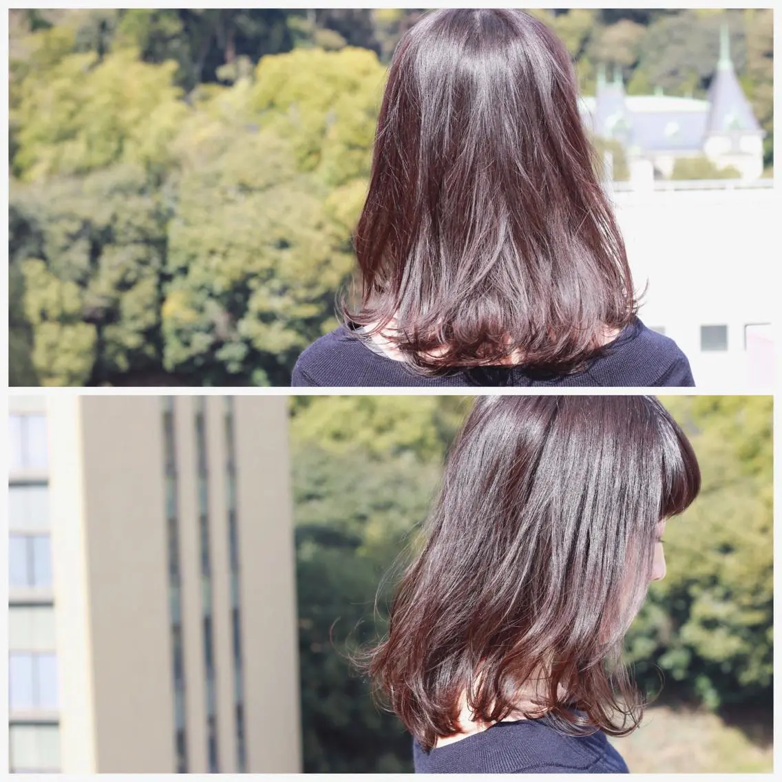 ミディアム カラー ベージュカラー カット パーマ Viage （ビアージュ）のヘアスタイル