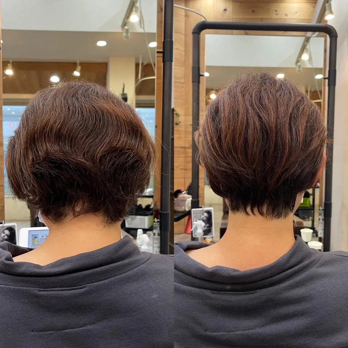 ショート くせ毛カット終着点 カワサキトオル溝の口のヘアスタイル