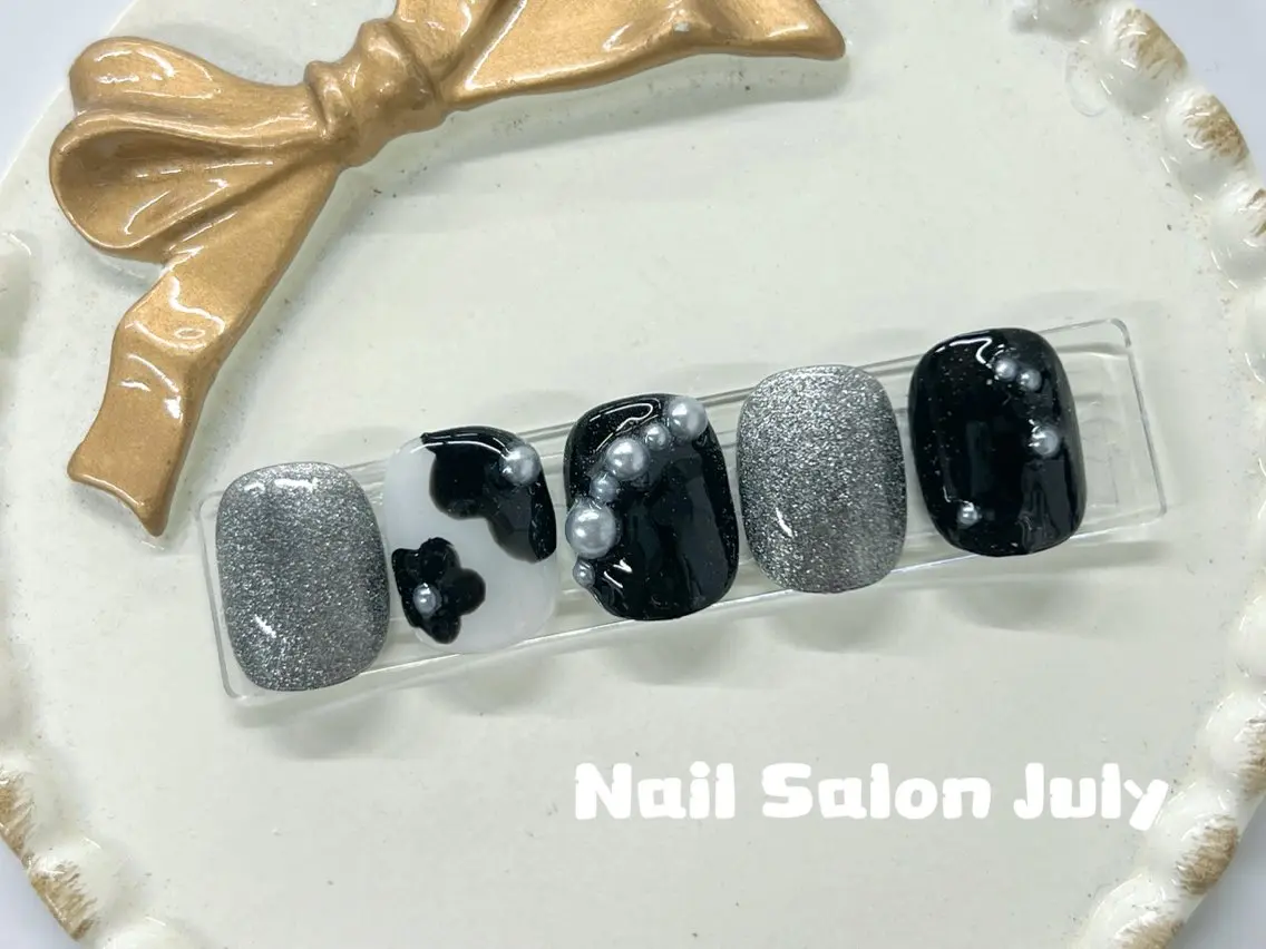 ネイル アートネイル オーロラネイル ジェルネイル ガーリー キラキラネイル July Salonのネイルデザイン