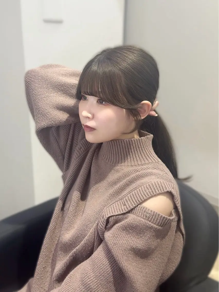 ロング YUZU🎀顔まわり ×レイヤーカットのヘアスタイル