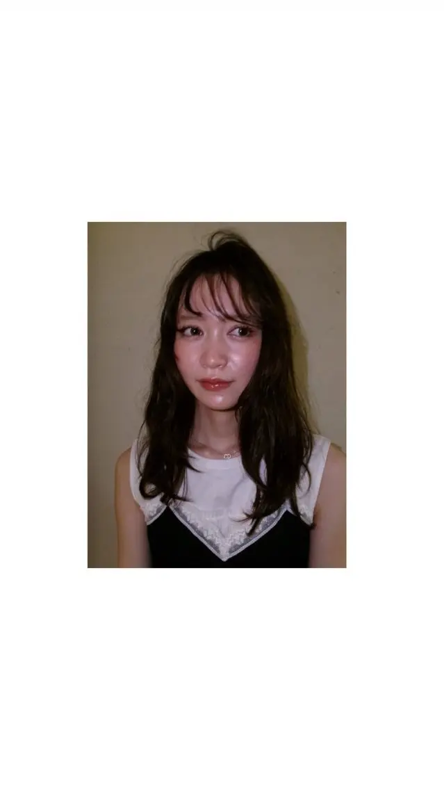 ロング yuzuki縮毛矯正 /カラーモデルのヘアスタイル