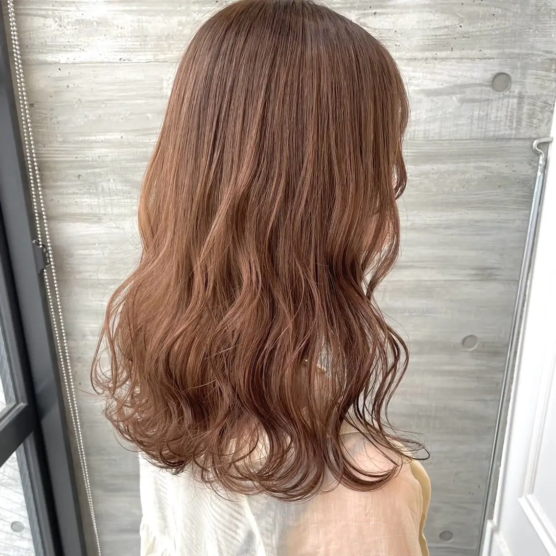 セミロング カラー ヘアカラー ParveMix￤ 大賀さつき🍨🤍のヘアスタイル