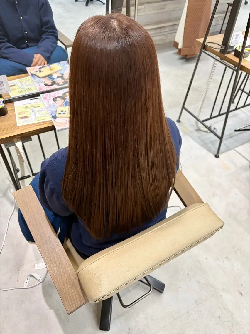 ロング カラー ブリーチなしwカラー /艶カラー/oukaのヘアスタイル