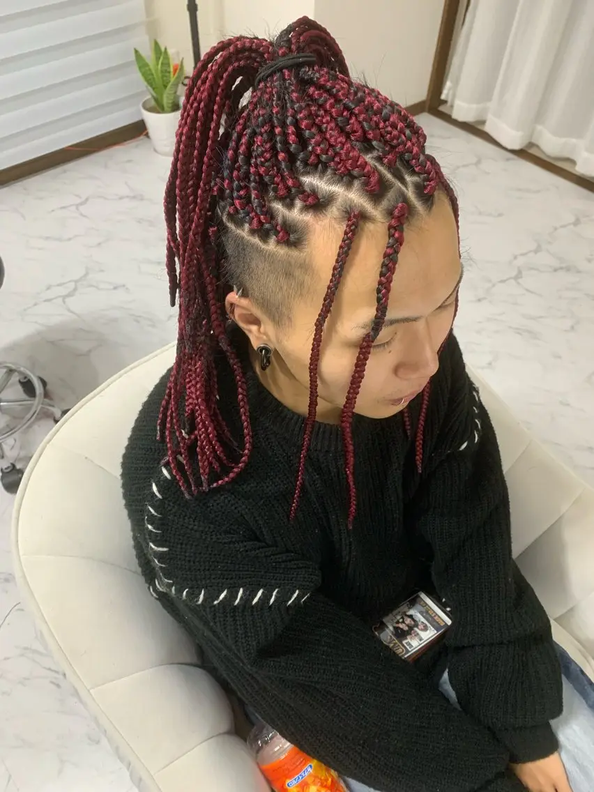 メンズ エクステ ヘアセット SPINEL Sawaのヘアスタイル