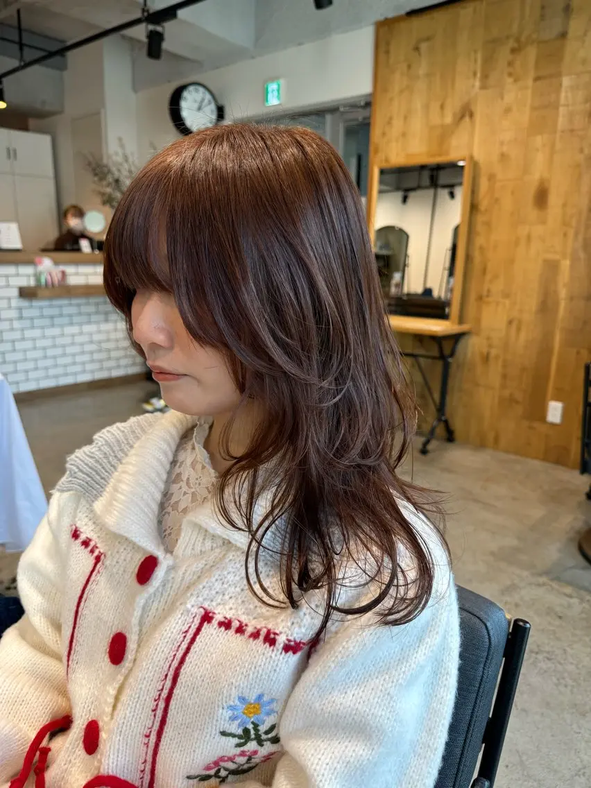 ミディアム ミディアムレイヤー レイヤーカット レイヤー/大人ボブ 渡邉【日吉美容室】のヘアスタイル