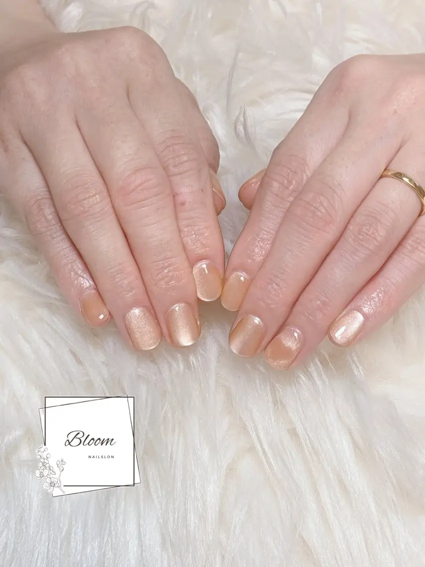 ネイル マグネットネイル マグネットワンカラー ワンカラーネイル Bloom Nail Salonのネイルデザイン