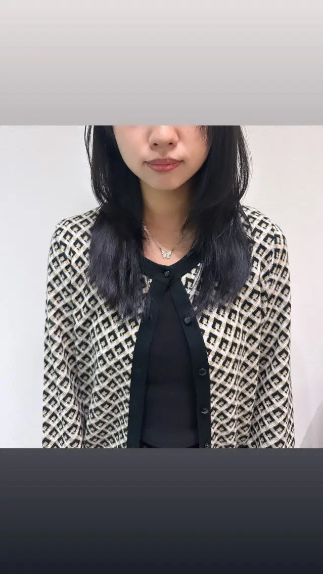 セミロング カラー ヘアアレンジ レイヤーカット ウルフカット ウルフレイヤー カット ヘアカラー トリートメント 🇰🇷韓国ｽﾀｲﾙ ﾚｲﾔｰ/ayanaのヘアスタイル
